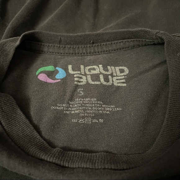 Pink Floyd Dark Side of the Moon Band Tee Liquid Blue Black T-shirt size… - Picture 3 of 3